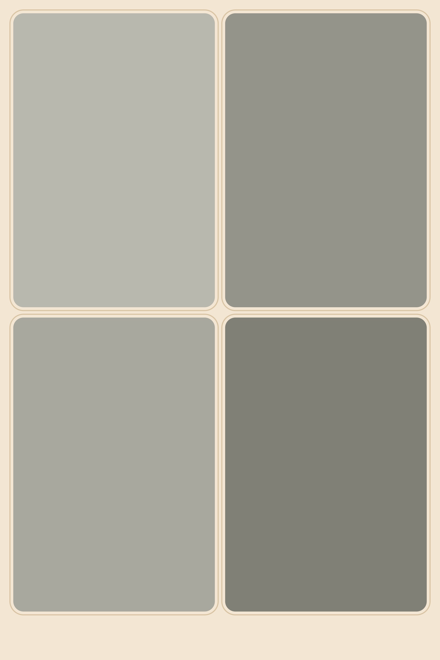 Cream Rounded 相框預覽,4×6 四格