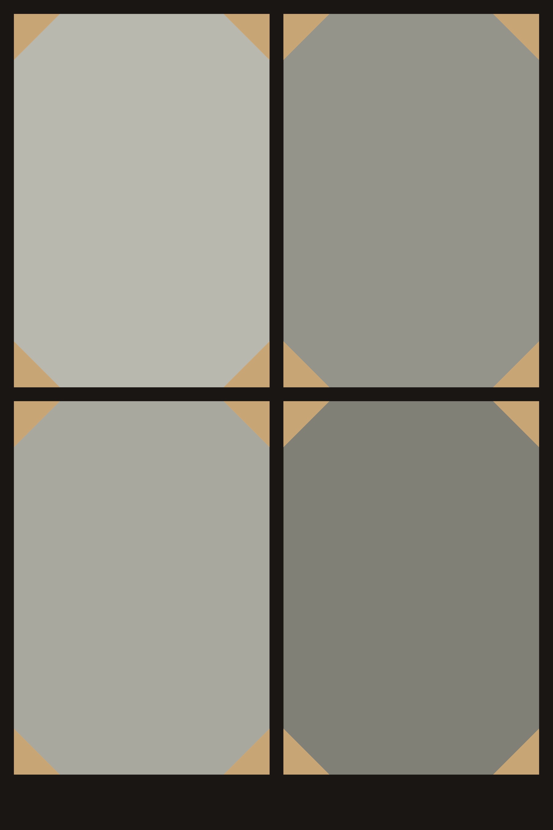 Photo Corners 相框預覽,4×6 四格